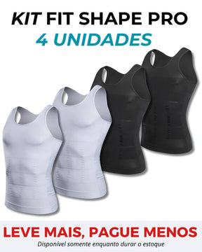 Kit 4 Camisas Fit Shape Pro®