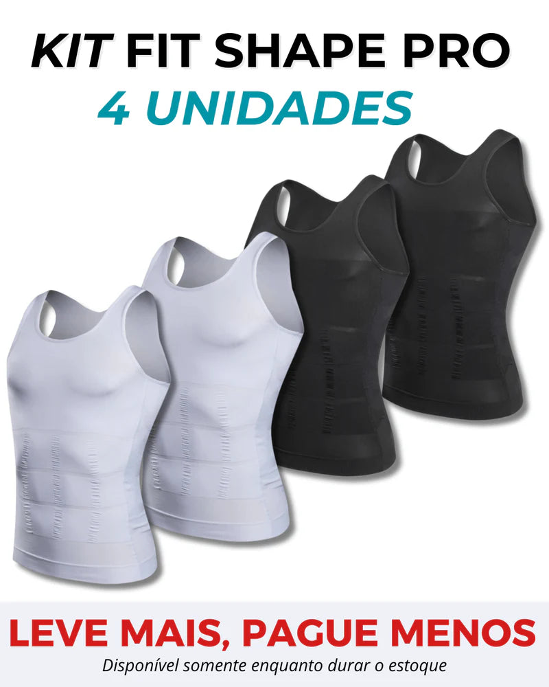 Kit 4 Camisas Fit Shape Pro®